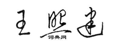 骆恒光王照建草书个性签名怎么写