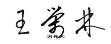 骆恒光王荣林草书个性签名怎么写