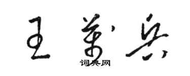 骆恒光王万兵草书个性签名怎么写