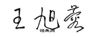 骆恒光王旭蓉草书个性签名怎么写