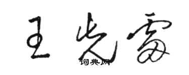 骆恒光王先雷草书个性签名怎么写