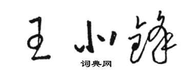 骆恒光王北锋草书个性签名怎么写