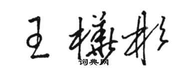 骆恒光王桦彬草书个性签名怎么写