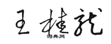 骆恒光王桂龙草书个性签名怎么写