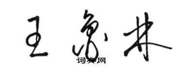 骆恒光王鲁林草书个性签名怎么写
