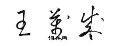 骆恒光王万成草书个性签名怎么写