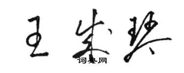 骆恒光王成琴草书个性签名怎么写