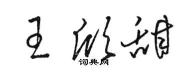 骆恒光王欣甜草书个性签名怎么写