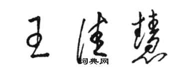 骆恒光王佳慧草书个性签名怎么写