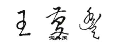 骆恒光王庆丰草书个性签名怎么写