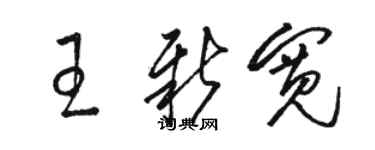 骆恒光王新宽草书个性签名怎么写