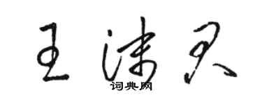 骆恒光王沫君草书个性签名怎么写
