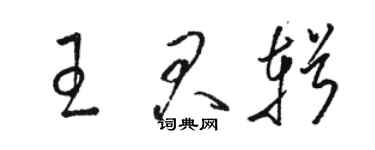 骆恒光王君辑草书个性签名怎么写