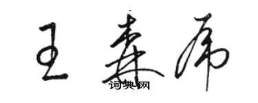 骆恒光王森虎草书个性签名怎么写