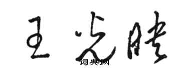 骆恒光王光映草书个性签名怎么写