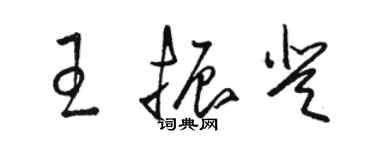 骆恒光王振登草书个性签名怎么写