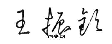 骆恒光王振钦草书个性签名怎么写