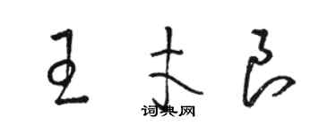 骆恒光王才良草书个性签名怎么写