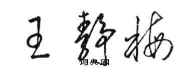 骆恒光王静梅草书个性签名怎么写