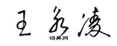 骆恒光王永凌草书个性签名怎么写