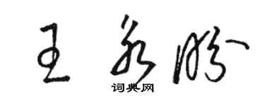 骆恒光王永盼草书个性签名怎么写