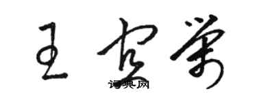 骆恒光王宜荣草书个性签名怎么写