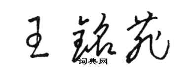 骆恒光王铭菲草书个性签名怎么写