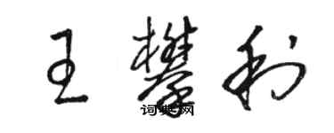 骆恒光王攀利草书个性签名怎么写
