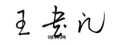 骆恒光王书凡草书个性签名怎么写