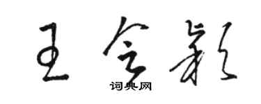 骆恒光王会颖草书个性签名怎么写