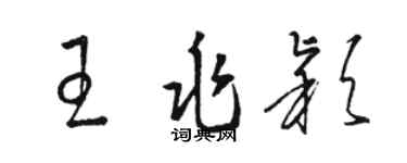 骆恒光王兆颖草书个性签名怎么写
