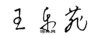 骆恒光王乐菲草书个性签名怎么写