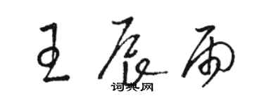 骆恒光王辰雨草书个性签名怎么写