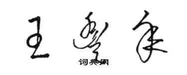 骆恒光王丰年草书个性签名怎么写