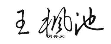 骆恒光王枫池草书个性签名怎么写