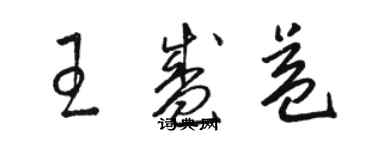 骆恒光王盛益草书个性签名怎么写