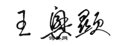 骆恒光王兴显草书个性签名怎么写