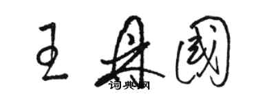 骆恒光王鼎国草书个性签名怎么写