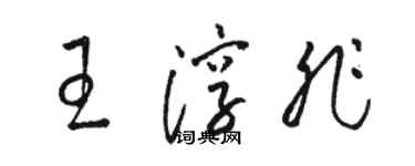 骆恒光王淳非草书个性签名怎么写