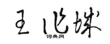 骆恒光王作城草书个性签名怎么写