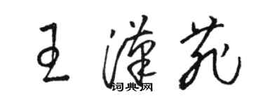 骆恒光王汉菲草书个性签名怎么写