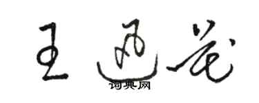 骆恒光王迅花草书个性签名怎么写