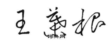 骆恒光王叶根草书个性签名怎么写