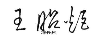 骆恒光王昭炬草书个性签名怎么写