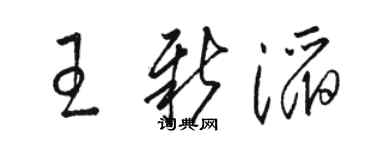 骆恒光王新滔草书个性签名怎么写