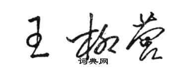 骆恒光王柳营草书个性签名怎么写