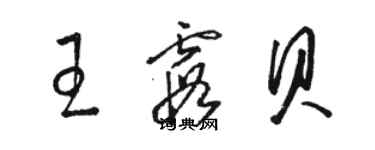 骆恒光王霞贝草书个性签名怎么写