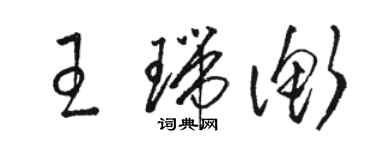 骆恒光王瑞衡草书个性签名怎么写