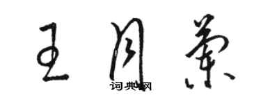 骆恒光王月兰草书个性签名怎么写