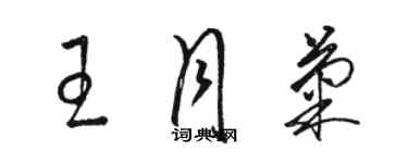 骆恒光王月菊草书个性签名怎么写